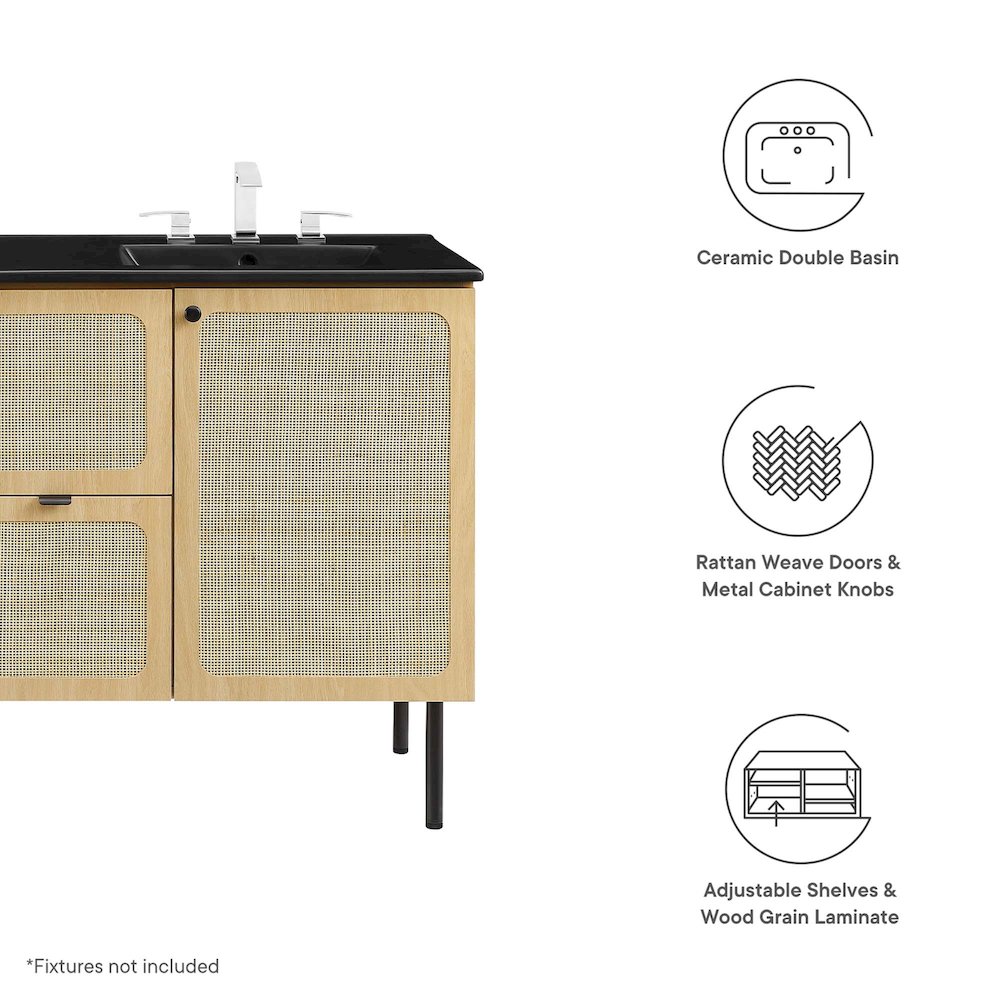 Chaucer 48" Double Sink Bathroom Vanity
