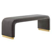 Koda Performance Velvet Waterfall Long Bench