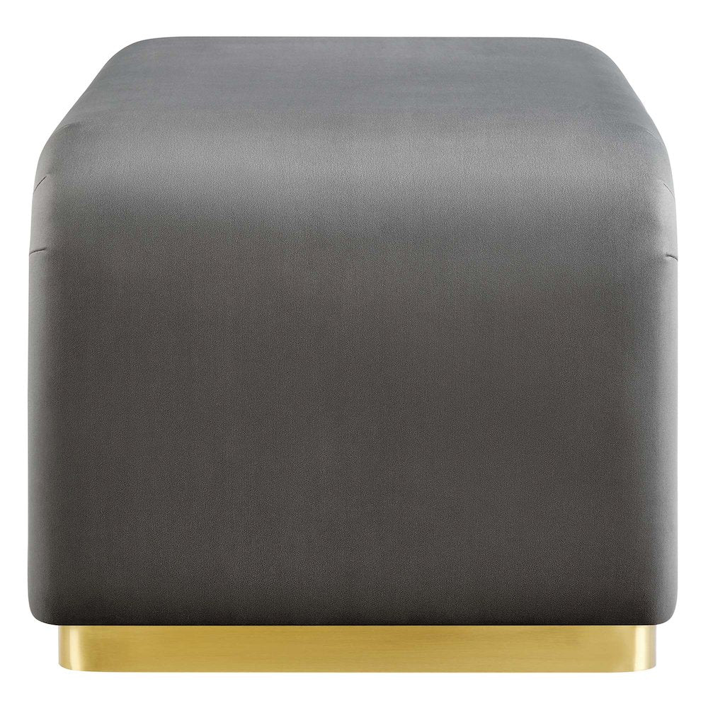 Koda Performance Velvet Waterfall Ottoman