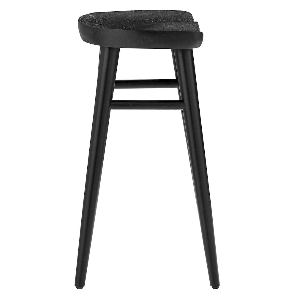 Saville Backless Wood Counter Stools Set of 2