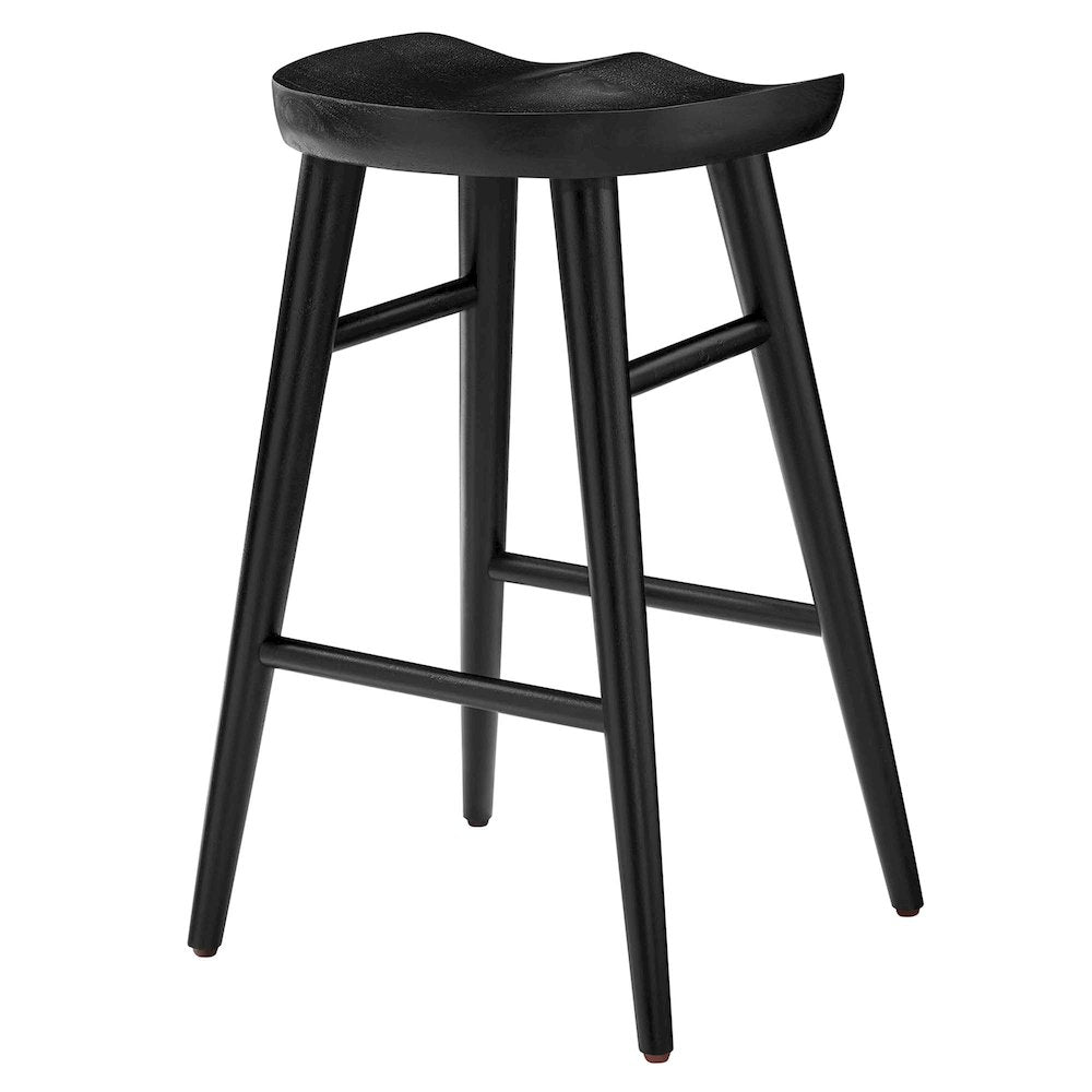 Saville Backless Wood Counter Stools Set of 2