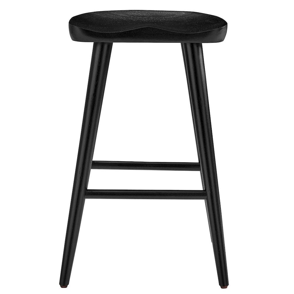 Saville Backless Wood Counter Stools Set of 2