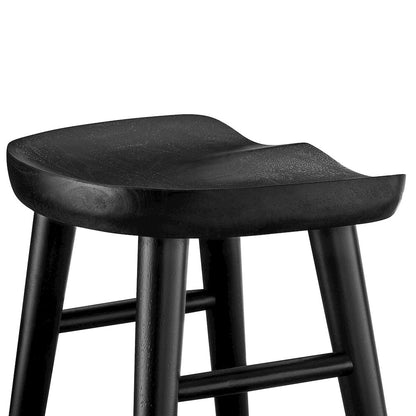 Saville Backless Wood Counter Stools Set of 2