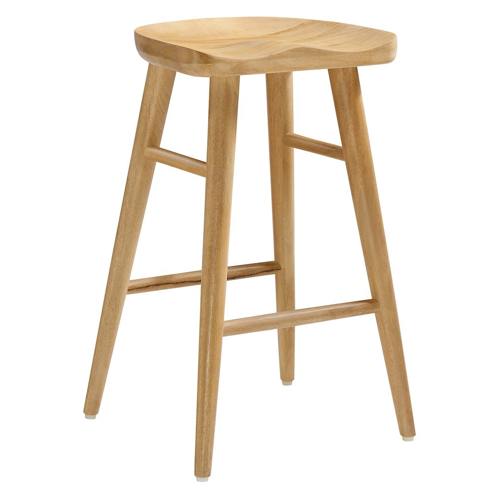 Saville Backless Wood Counter Stools Set of 2