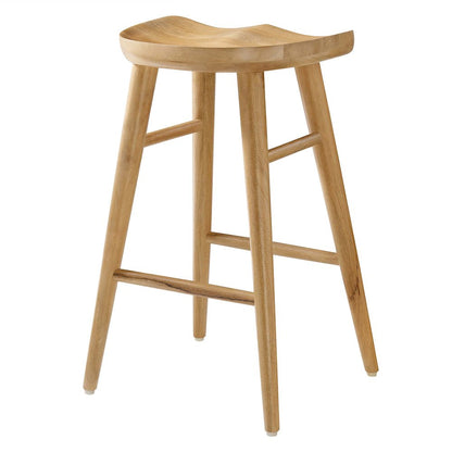 Saville Backless Wood Counter Stools Set of 2