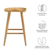 Saville Backless Wood Counter Stools Set of 2