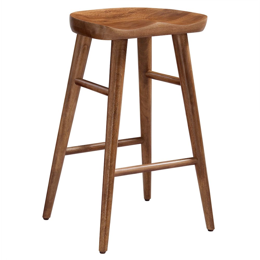 Saville Backless Wood Counter Stools Set of 2