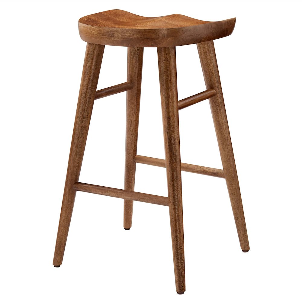 Saville Backless Wood Counter Stools Set of 2