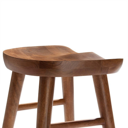 Saville Backless Wood Counter Stools Set of 2