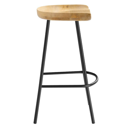 Concord Backless Wood Counter Stools Set of 2