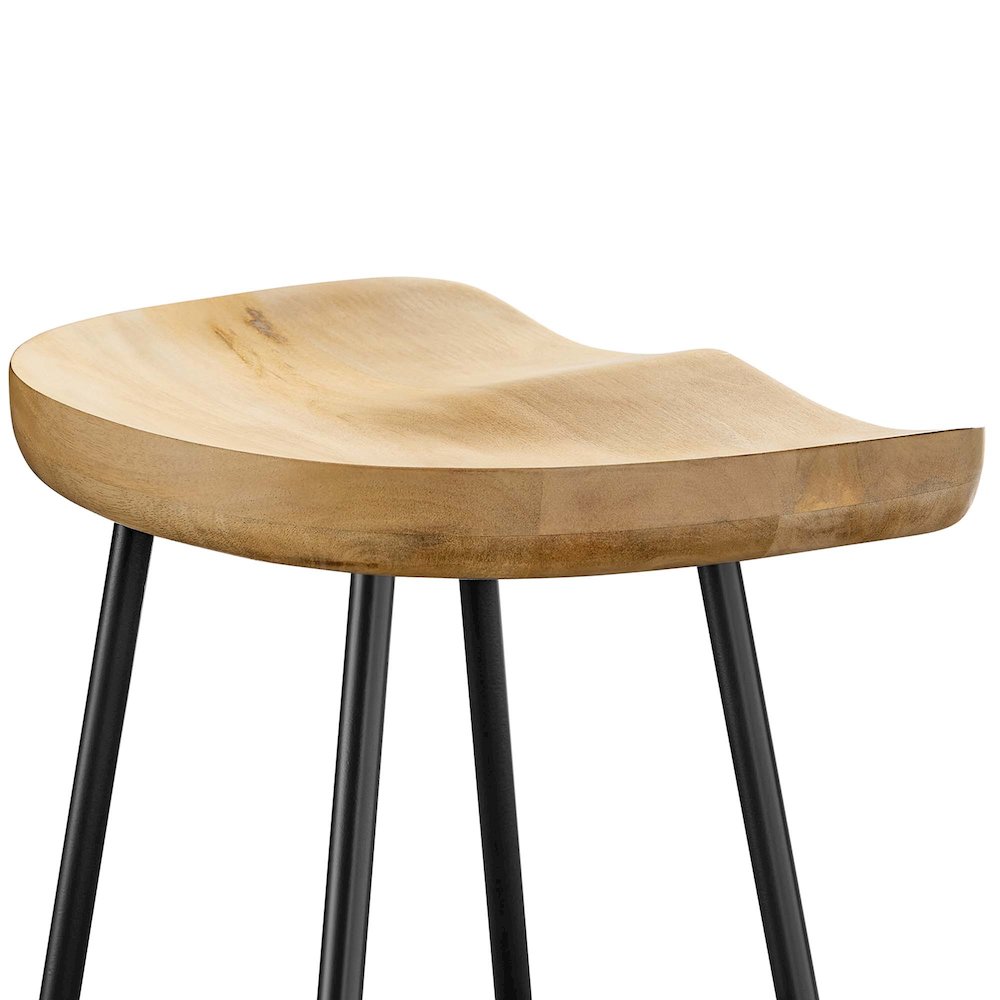 Concord Backless Wood Counter Stools Set of 2