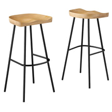 Concord Backless Wood Bar Stools Set of 2
