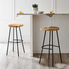 Concord Backless Wood Bar Stools Set of 2