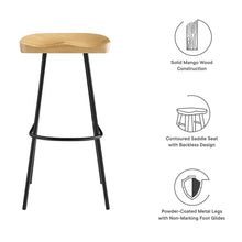 Concord Backless Wood Bar Stools Set of 2
