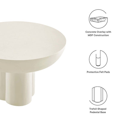 Caspian Round Concrete Coffee Table