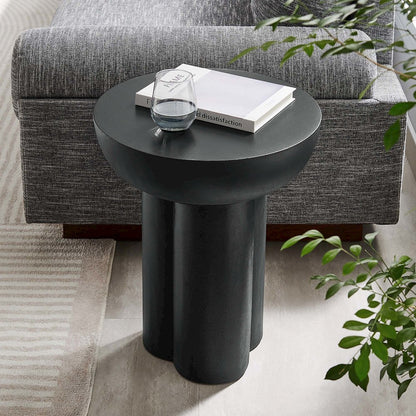 Caspian Round Concrete Side Table