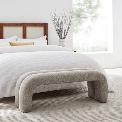 Dax 50.5" Chenille Upholstered Accent Bench