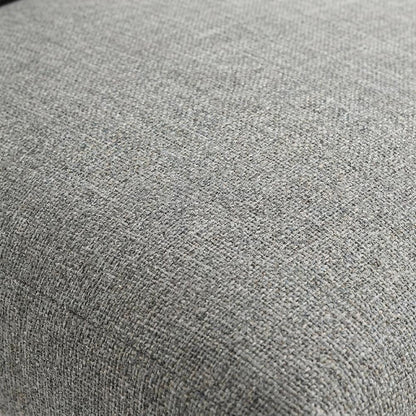 Fabric Upholstered Modern Dining Chair, Heathered Weave Gray Black, Set of 2
