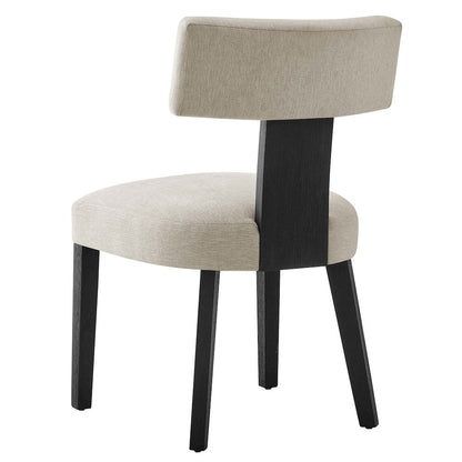 Nalani Fabric Upholstered Dining Chairs Set of 2