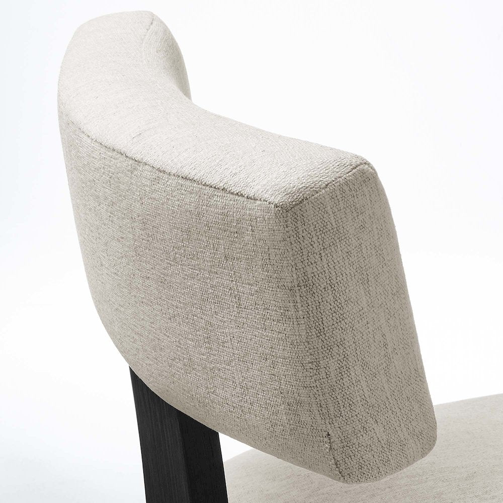 Nalani Fabric Upholstered Dining Chairs Set of 2