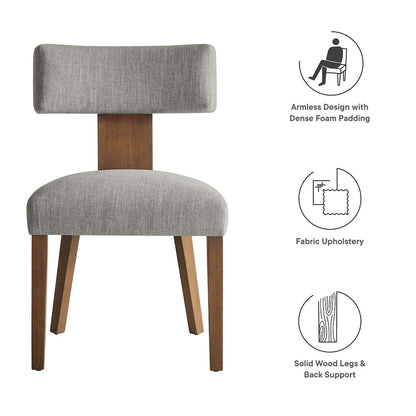 Nalani Fabric Upholstered Dining Chairs Set of 2