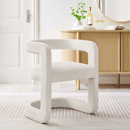 Winslow Performance Velvet Barrel Accent Chair