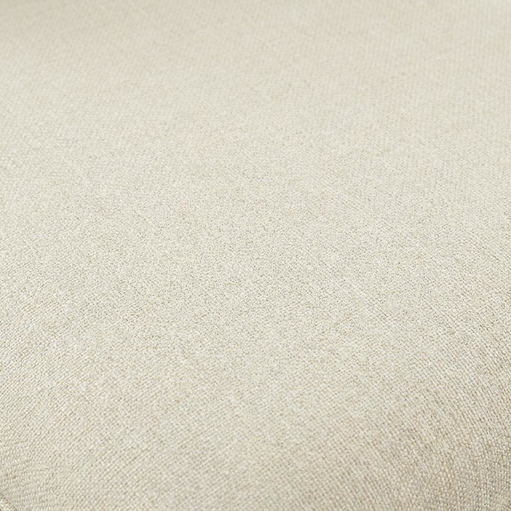 Faux Rattan Fabric Modern Dining Room Chairs, Heathered Weave Ivory, Set of 2