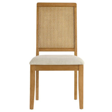Arlo Faux Rattan and Wood Dining Side Chairs Set of 2
