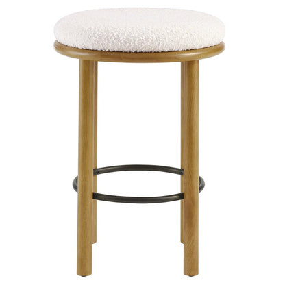Fable Boucle Fabric Counter Stools Set of 2