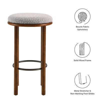 Fable Boucle Fabric Bar Stools Set of 2