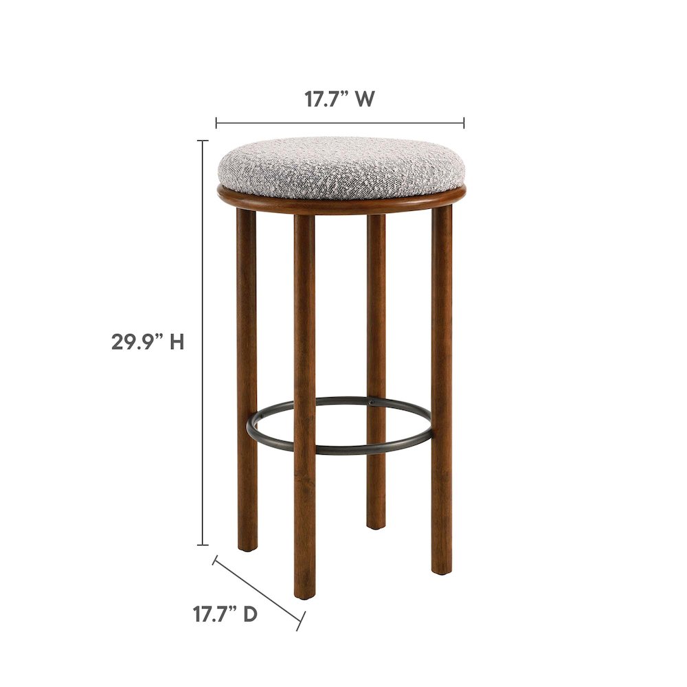 Fable Boucle Fabric Bar Stools Set of 2