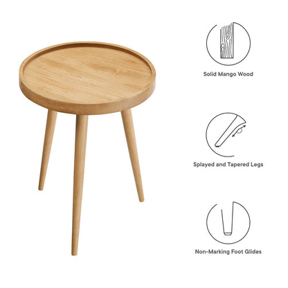 Chiro Round Wood Side Table