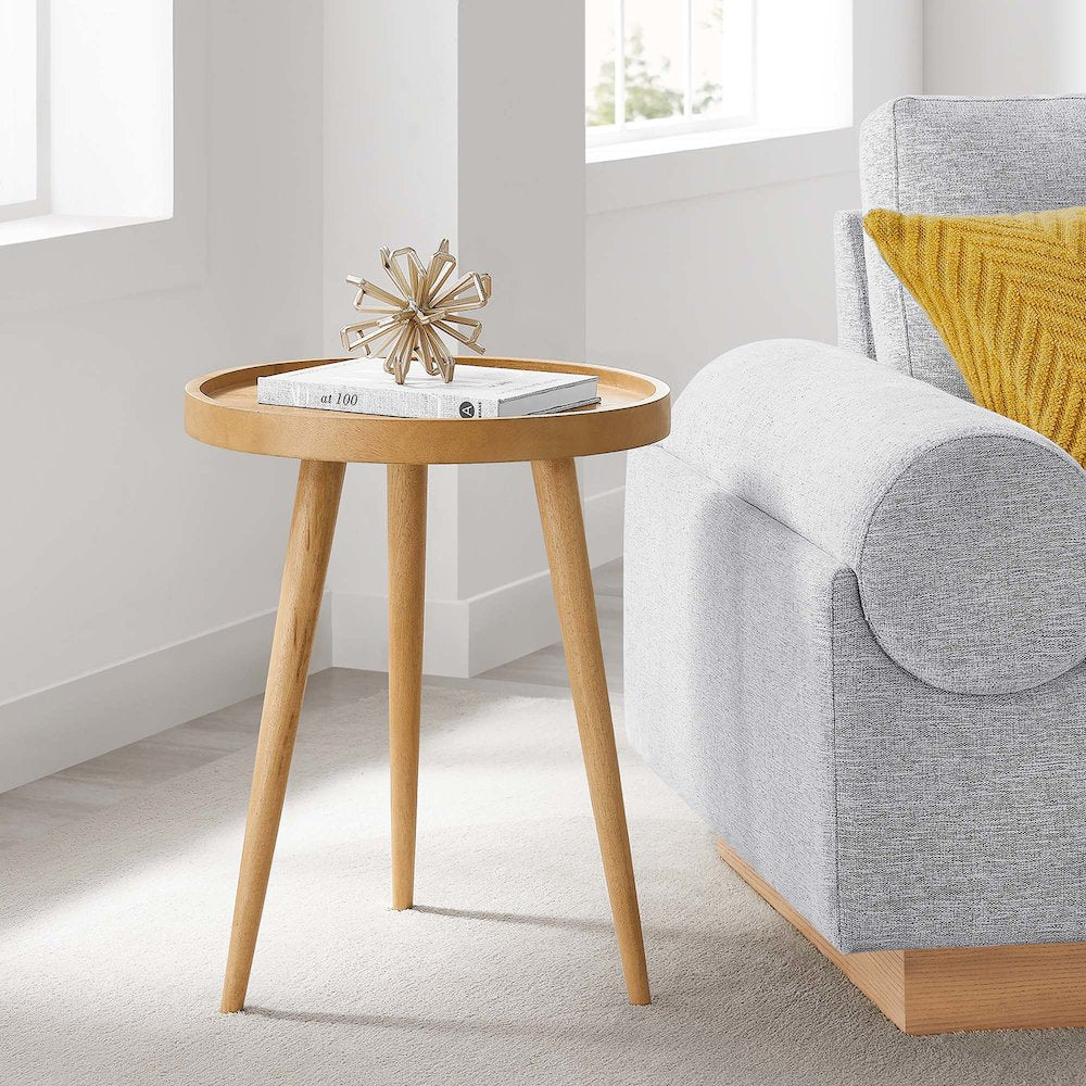Chiro Round Wood Side Table