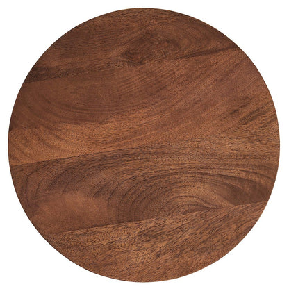 Valeo Round Wood and Metal Side Table