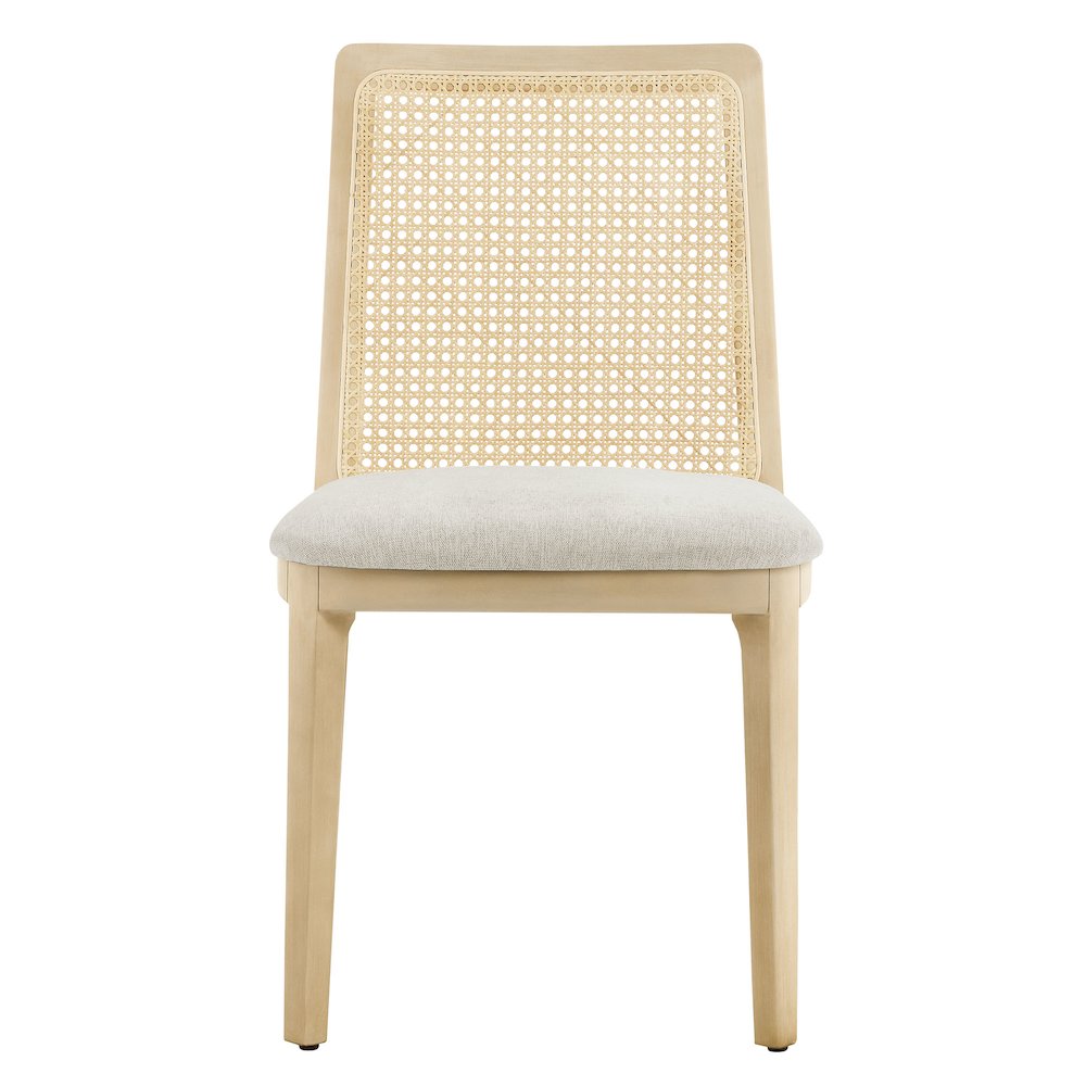 Monarch Wood and Rattan Dining Side Chair