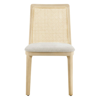 Monarch Wood and Rattan Dining Side Chair