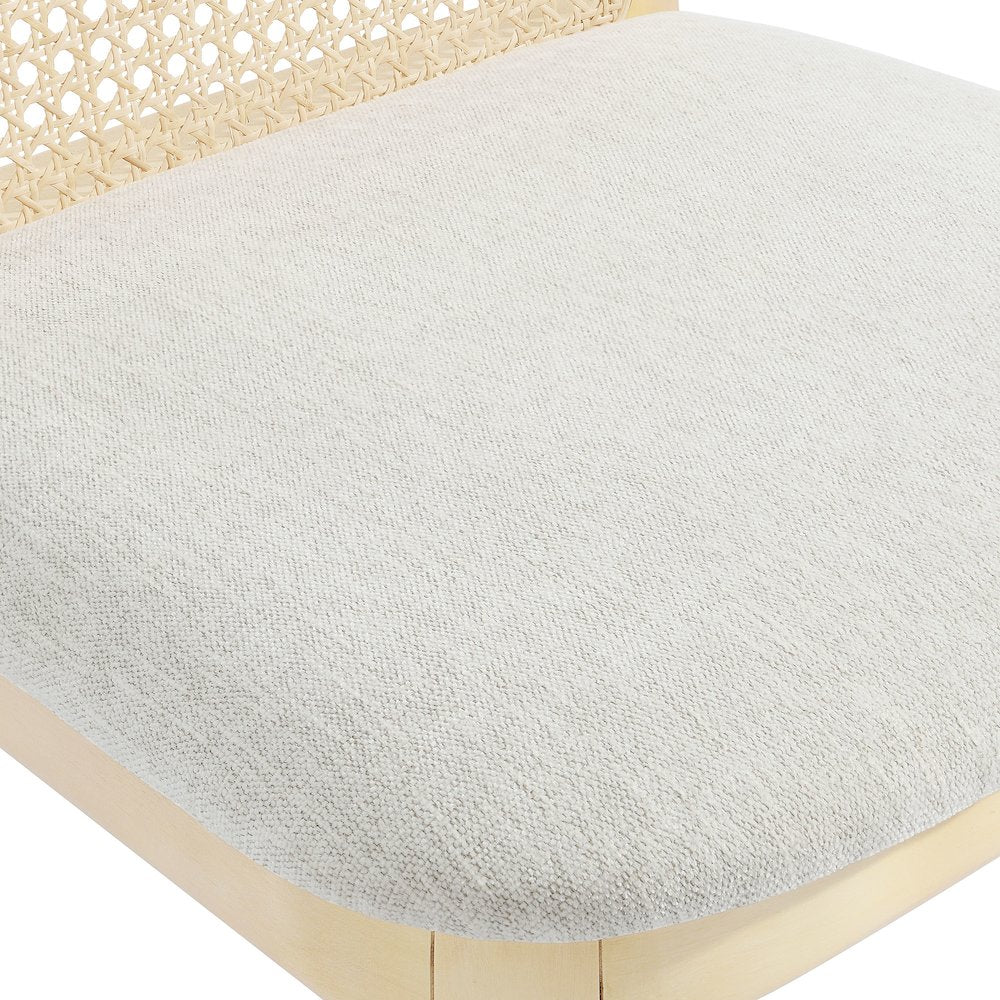 Monarch Wood and Rattan Dining Side Chair