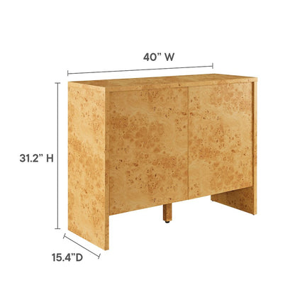 Hudson 40" Burl Wood Sideboard