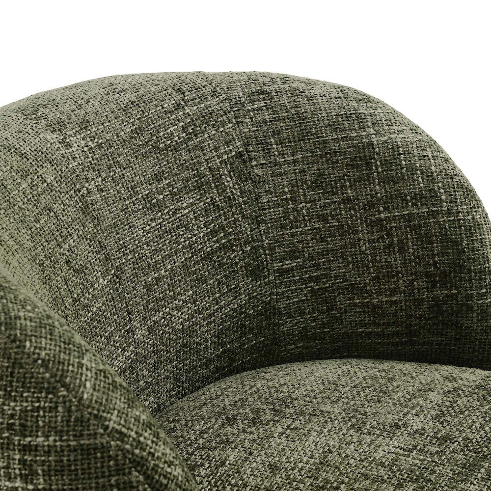Vesta Chenille Fabric Upholstered Swivel Chair