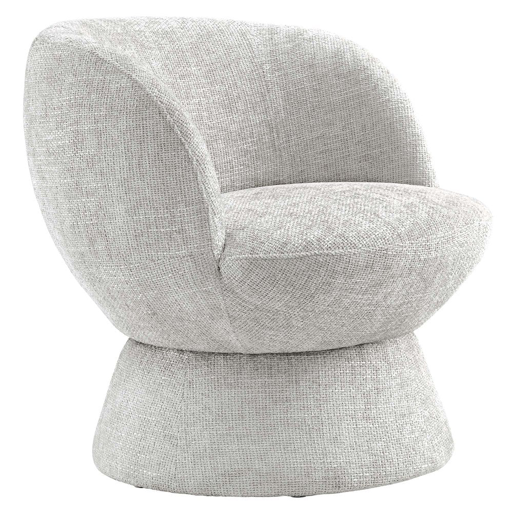 Vesta Chenille Fabric Upholstered Swivel Chair