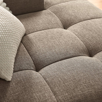 Liana Right-Facing Upholstered Fabric Modular Sofa with Chaise