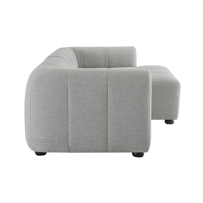 Liana Right-Facing Upholstered Fabric Modular Sofa with Chaise