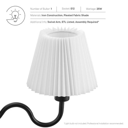 Wave Squiggle Arm Wall Sconce