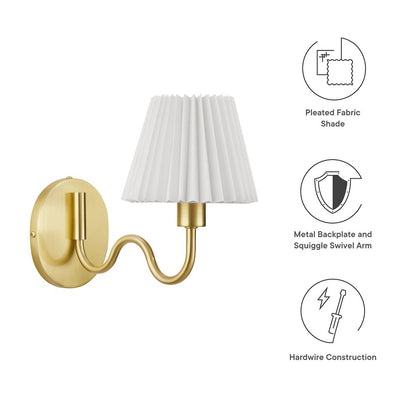 Wave Squiggle Arm Wall Sconce