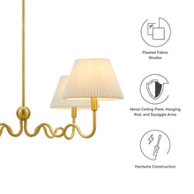 Wave Squiggle 4-Arm Pendant Light