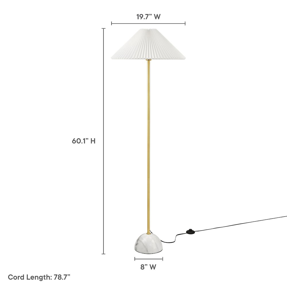 Illusion Marble Dome Floor Lamp