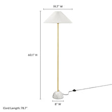 Illusion Marble Dome Floor Lamp