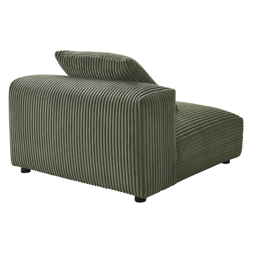Solace Modular Corduroy Upholstered Armless Chair