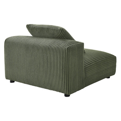 Solace Modular Corduroy Upholstered Armless Chair