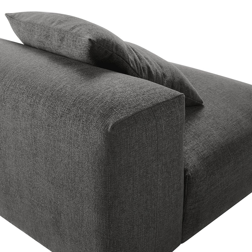 Solace Modular Upholstered Fabric Armless Chair